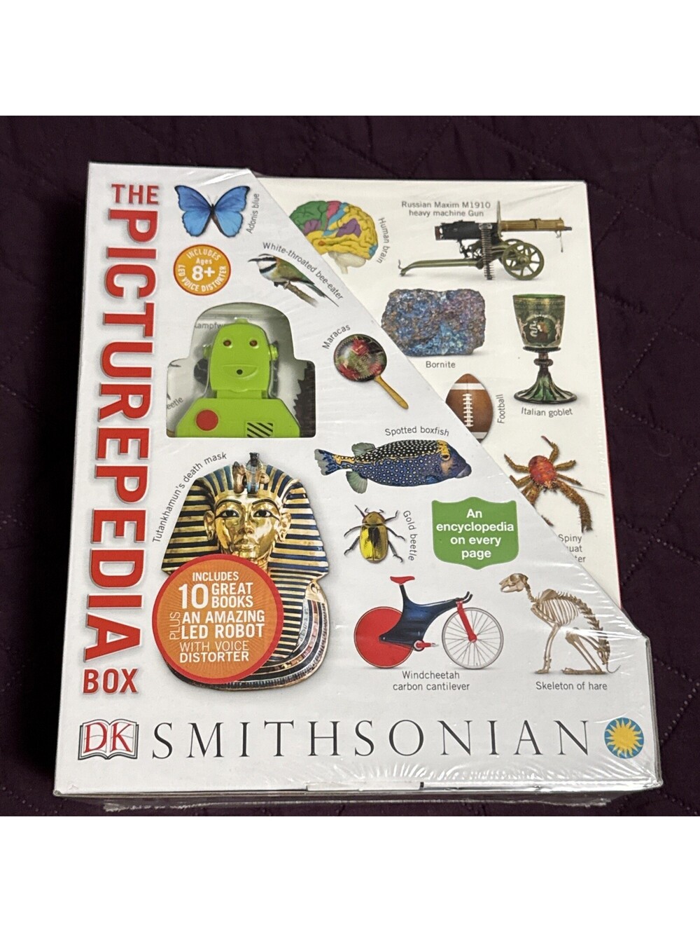 THE PICTUREPEDIA BOX SMITHSONIAN RARE DK 10 History Science Robot BOOK SET NEW